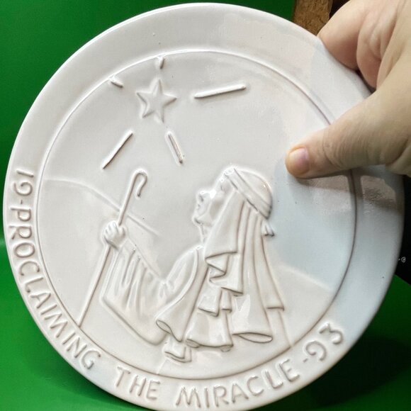 Frankoma Annual Christmas Story Plates 1971 1993 Religious Nativity Art Pottery - Picture 14 of 14